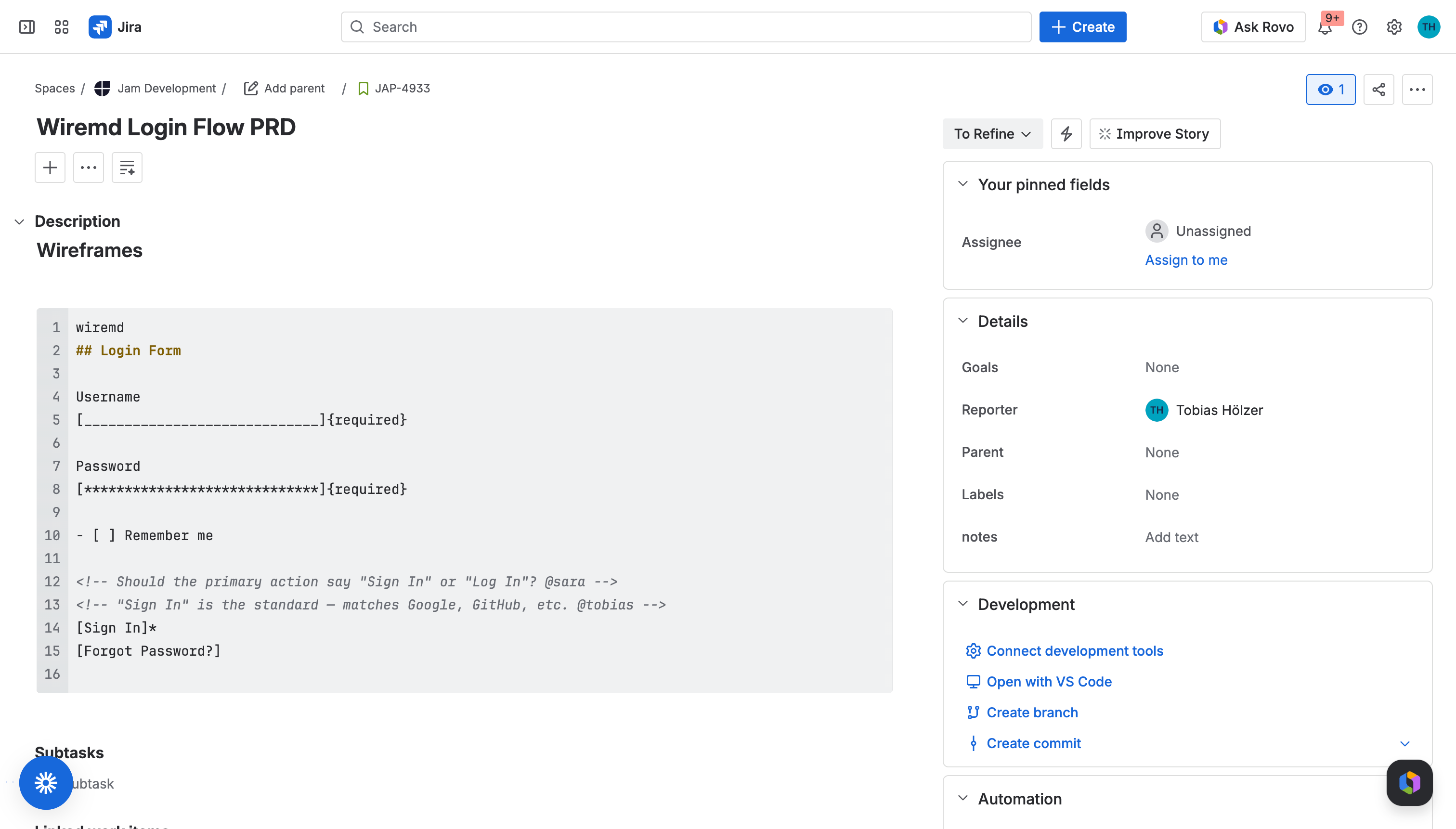 Wiremind wiremd — Reusable wireframes for Claude